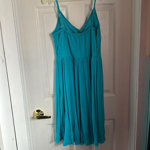 Lily Morgan Turquoise Summer Dress - Size S - Picture 5 of 5